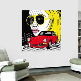 Porschekunst für das Wohnzimmer von Rod Neer. Kunst für das Heim.